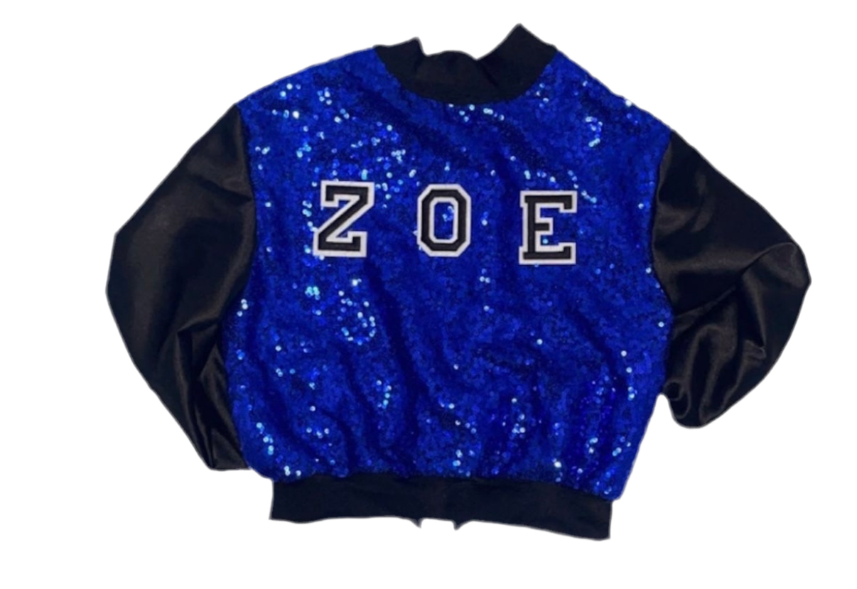 Royal Blue sequin Jacket