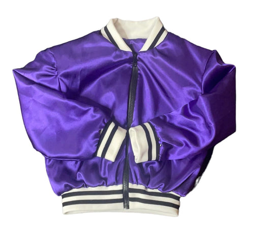 Purple Satin Star Jacket